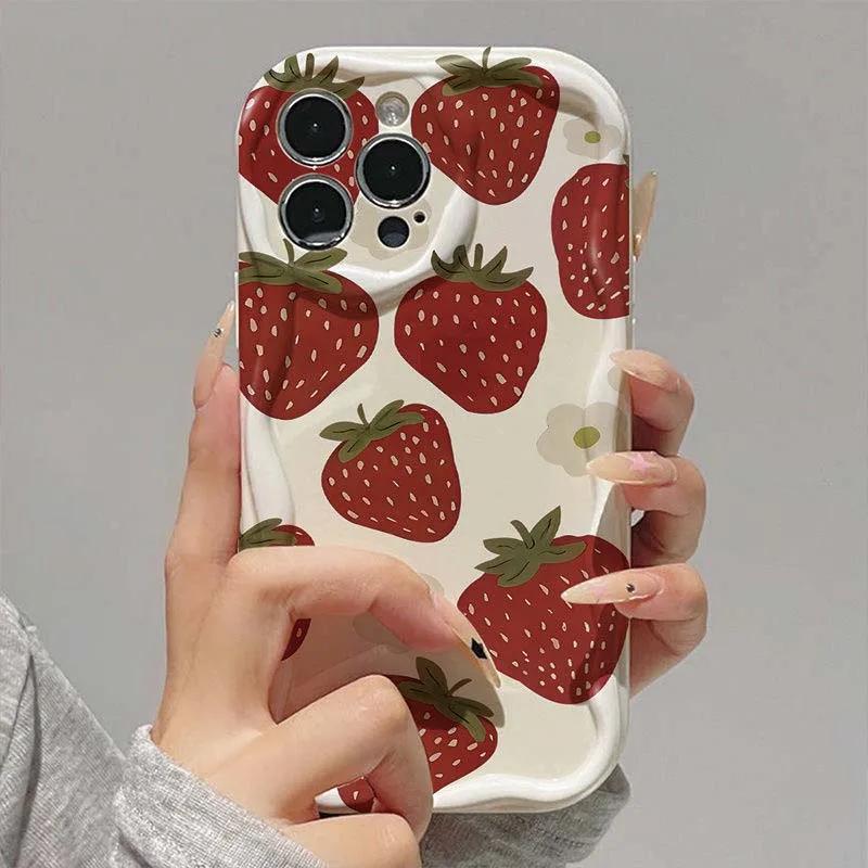 Case Cover For VIVO V50 V40 Lite Y39 Y17S Y36 Y28 Y19S Y22S V30 V29 Pro V30E V29E Y21 Y33T Y33S Y21S shell Flower Fruit Wavy