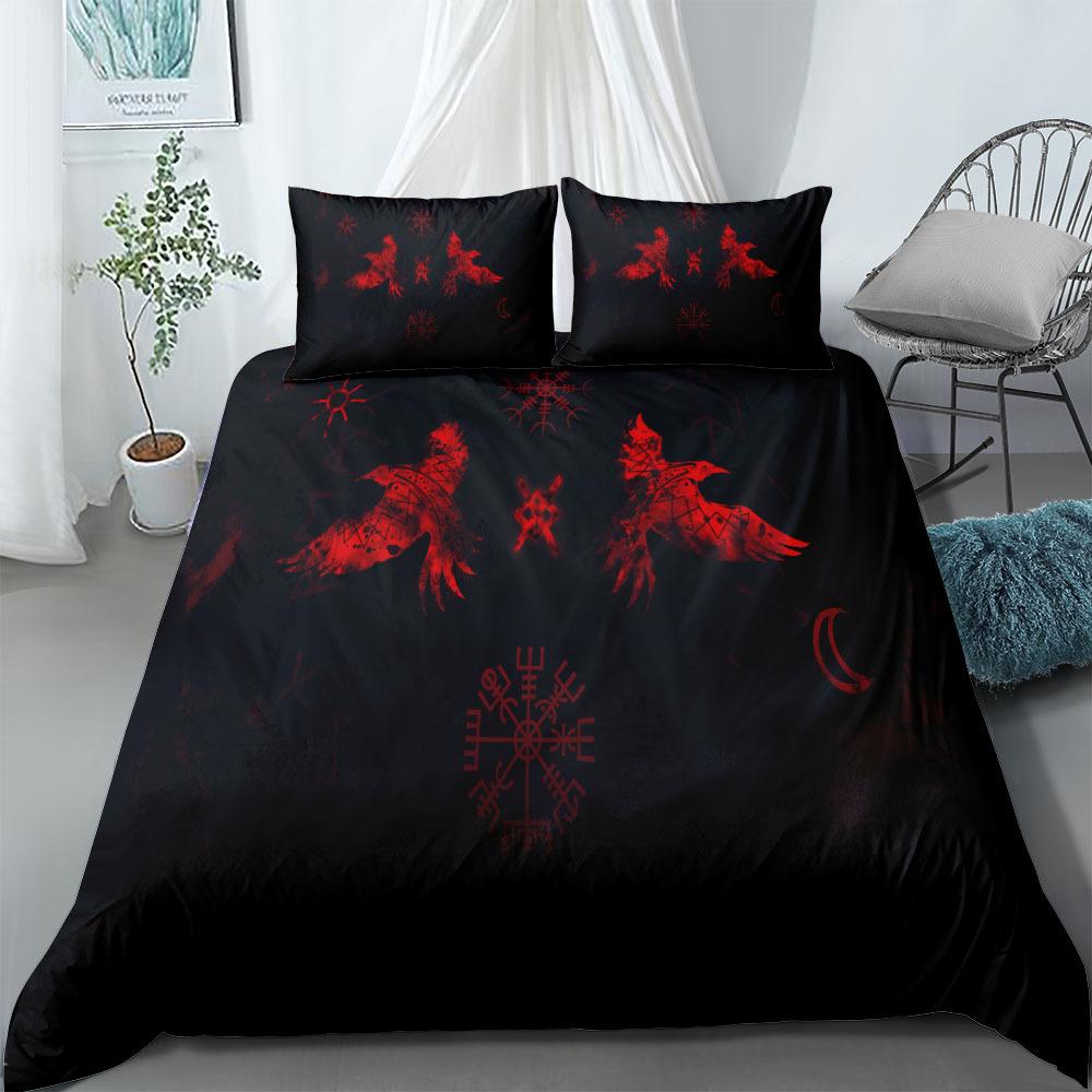 Ethnic Celtic Helm of Awe Bedding Set EU Single Double King US Twin Full Queen King Bed Linen Set