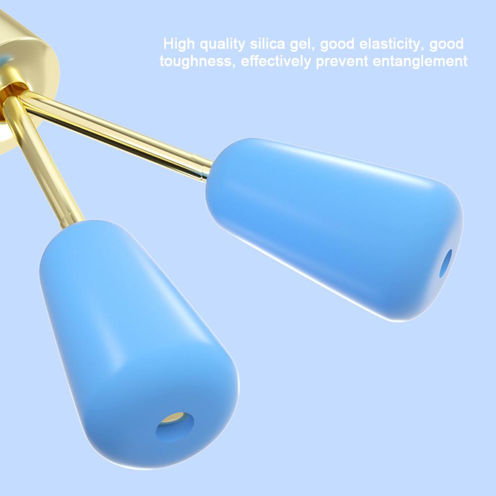 10 pezzi di clip anti-avvolgimento in silicone per biforcazione rapida, connettore ad anello a forma di 8, accessori per attrezzi da pesca