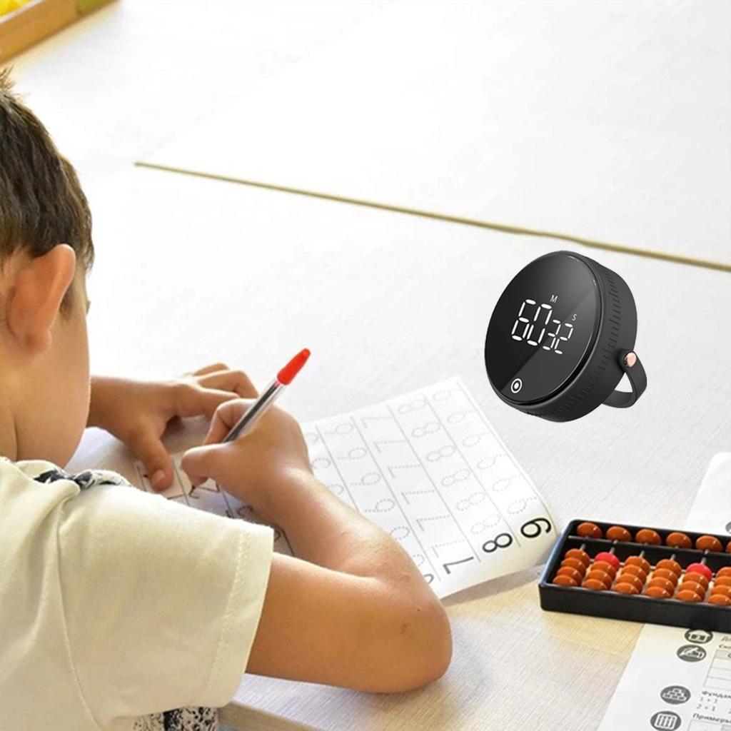 Kitchen Digital Timer With Large Led Display Adjustable Memory Function Silent Magnetic Countdown Clock