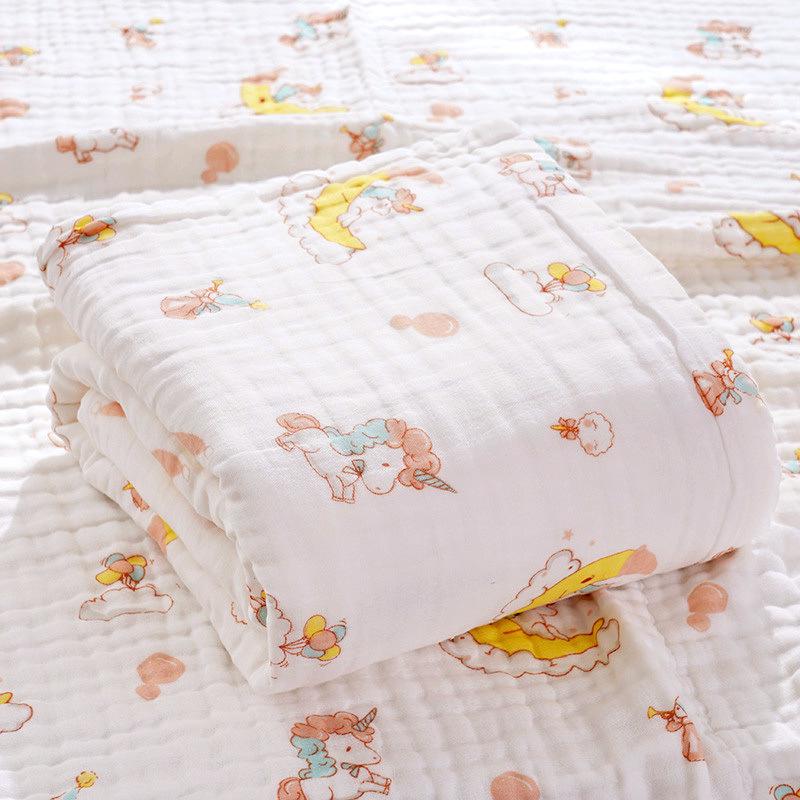 Pure Cotton Baby Bath Towel - Newborn Swaddle Sheet