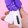 1pc Cartoon Fruit Design Mini Handheld Fans, Gift, Portable Pocket Fan, Easy Press For Travel And Outdoor Use