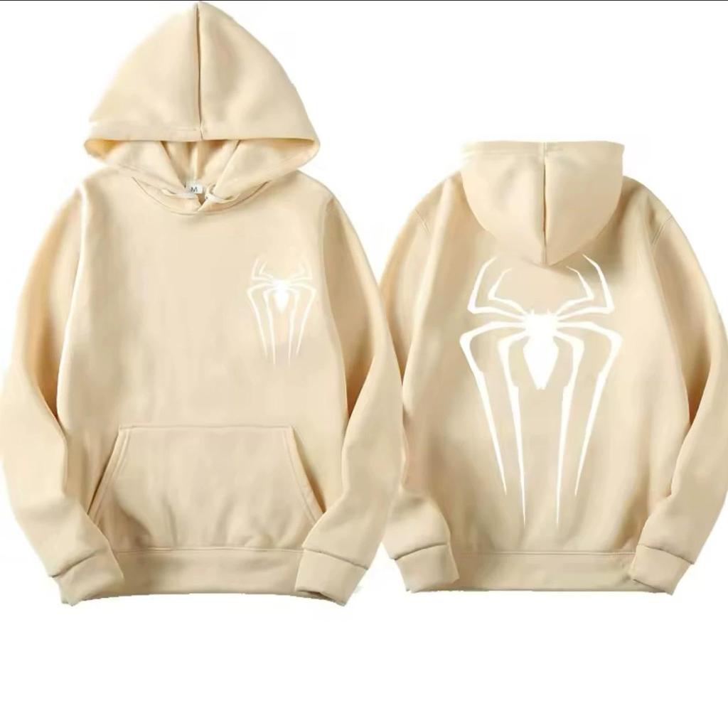 Spider Print Hooded Sweater Trendy Casual Hoodie Jacket