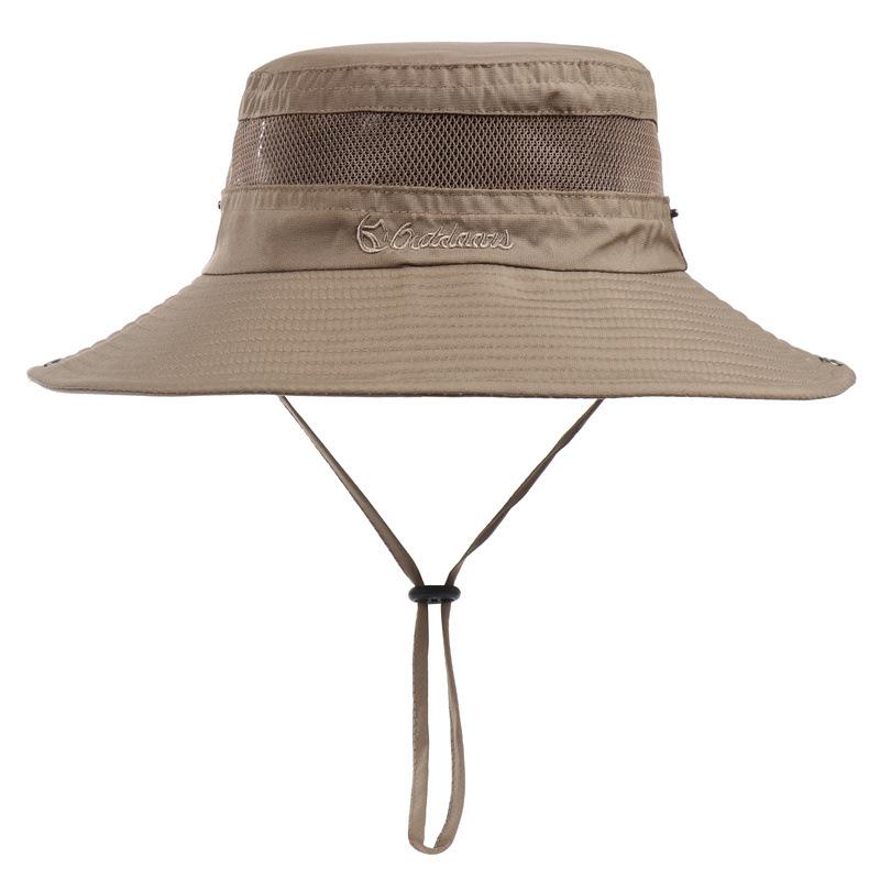 New solid color big edge bucket hat outdoor sunscreen breathable basin hat sun hat summer men's and women's sand hat