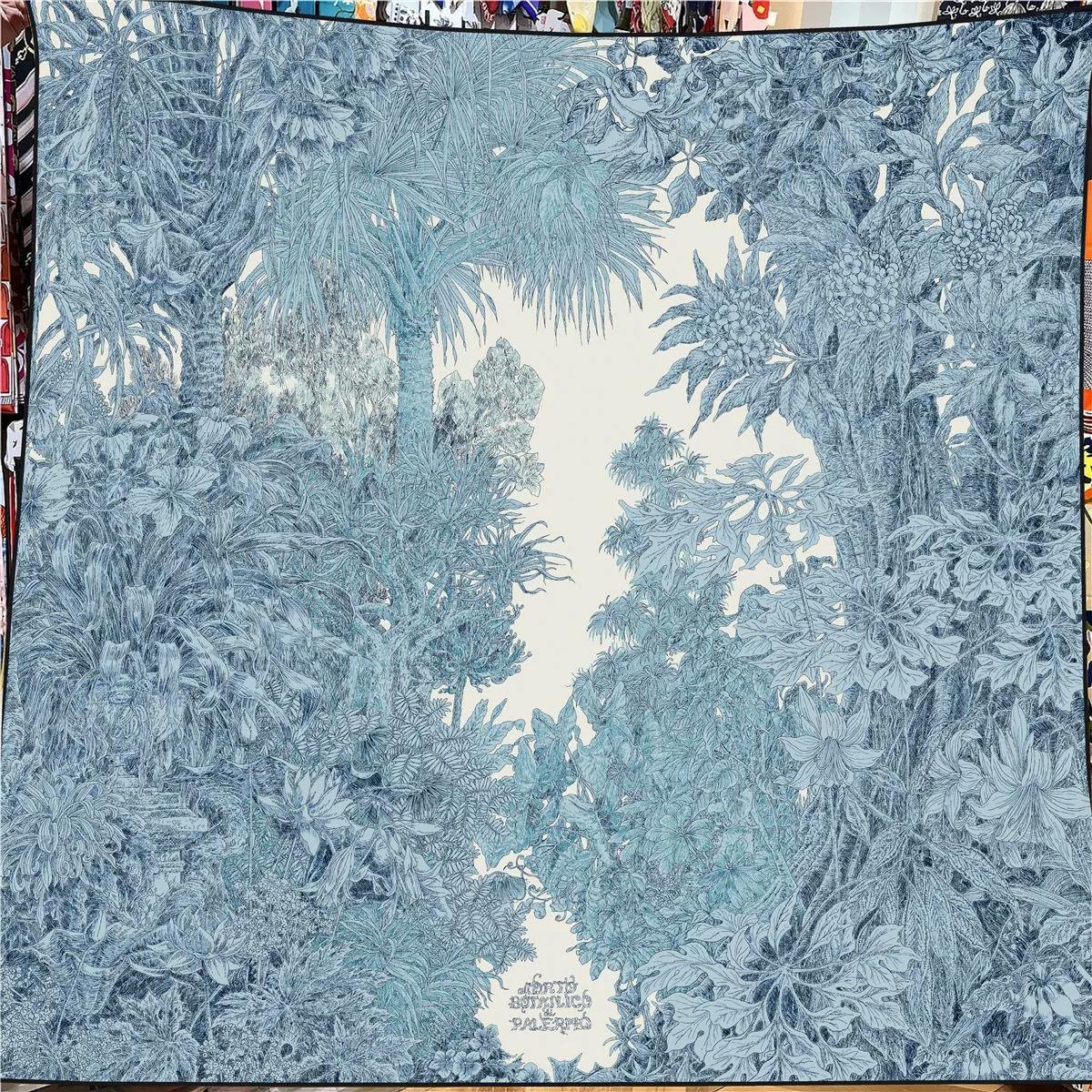 130Cm Autumn Winter Warm Scarf Women Immitation Silk Cashmere Square Scarf Shawl Luxury Large Scarf Wraps Pashmina Stole 130x130cm