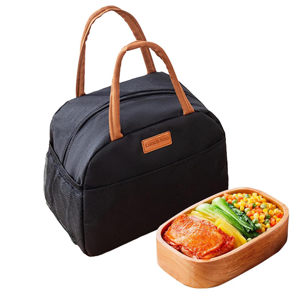 Food Handbags Portable Thermal Lunch Bag  Waterproof Leakproof insulated Lunch Bag For Student Bento Lunch Handbag Insulation