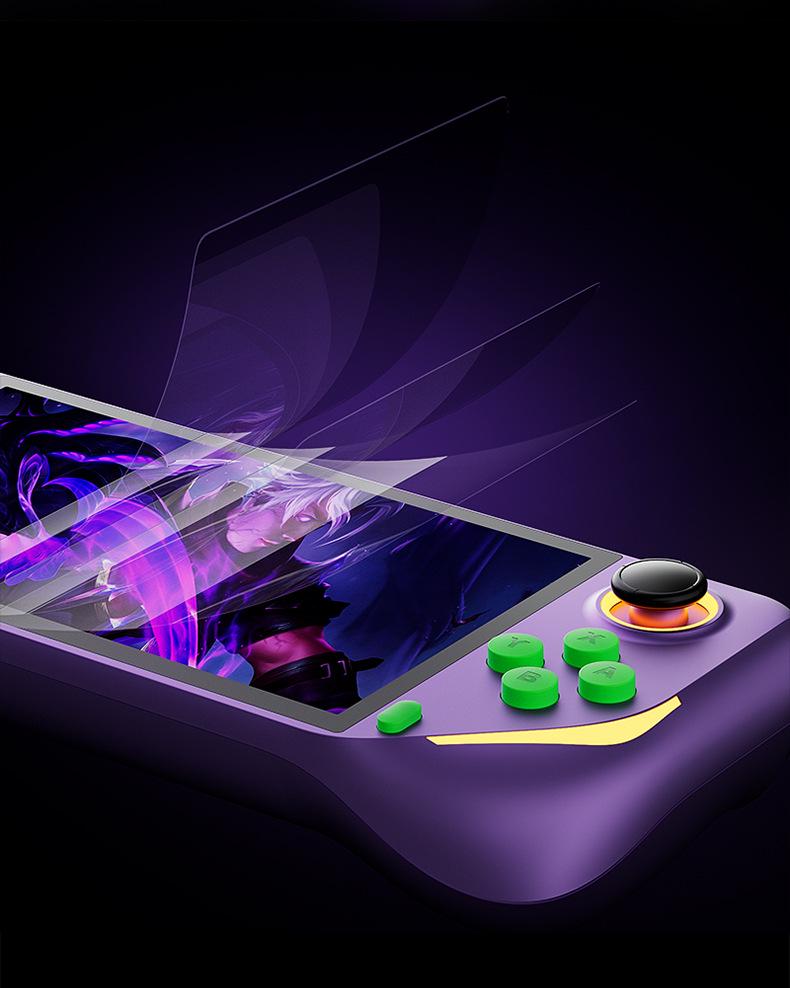 Console de jeu portable E6Plus Écran tactile HD 5", RK3566, Double système, Prise en charge WiFi et Screen Casting