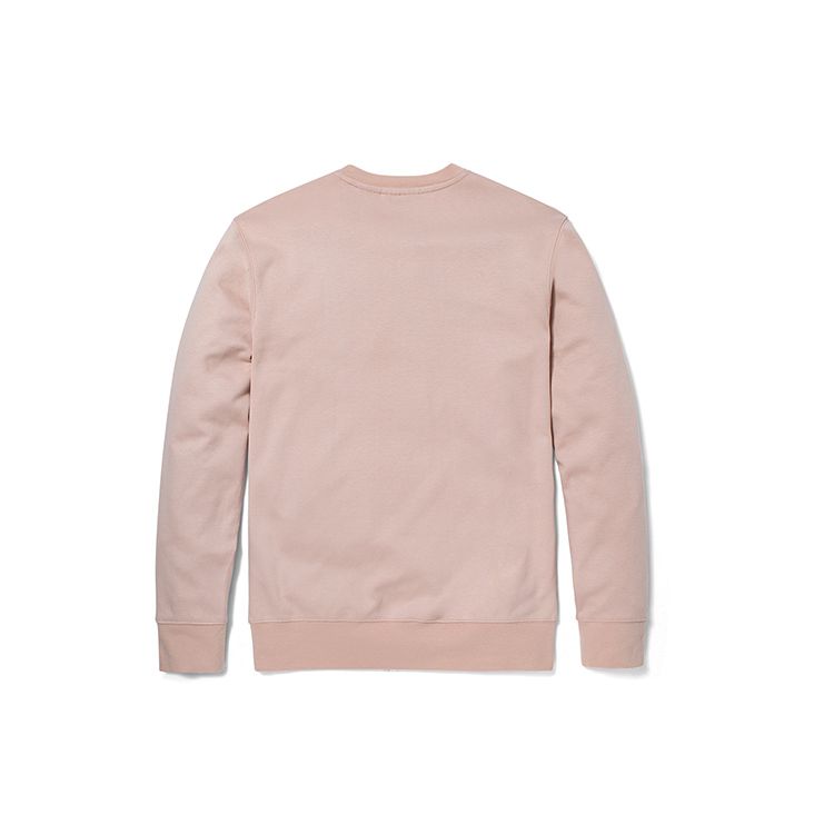 Timberland Letter Knit Crewneck Sweatshirt Men Sweatshirt Light-Pink A62VN-662