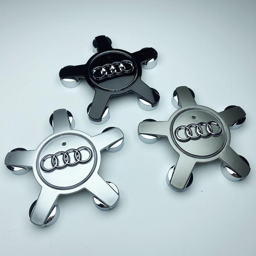 4Pcs Car Wheel Hub Cover Tires Rim Center Replace Cap Decoration Sticker For Audi Q5 A3 A5 A4 A4L A6 A6L A7 A8 Auto Emblem