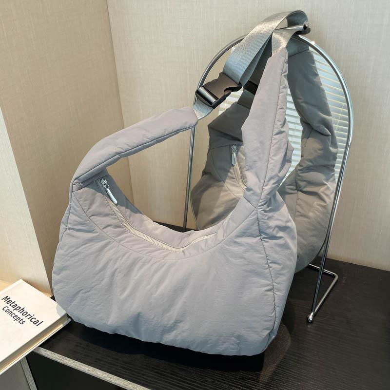 

Новая нейлоновая сумка Moon Bag, простая, легкая и вместительная. серый