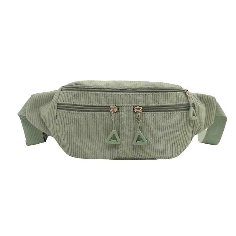 Minimalist Black Fashion Waist Bag With Polyester Material For Casual Streetwear