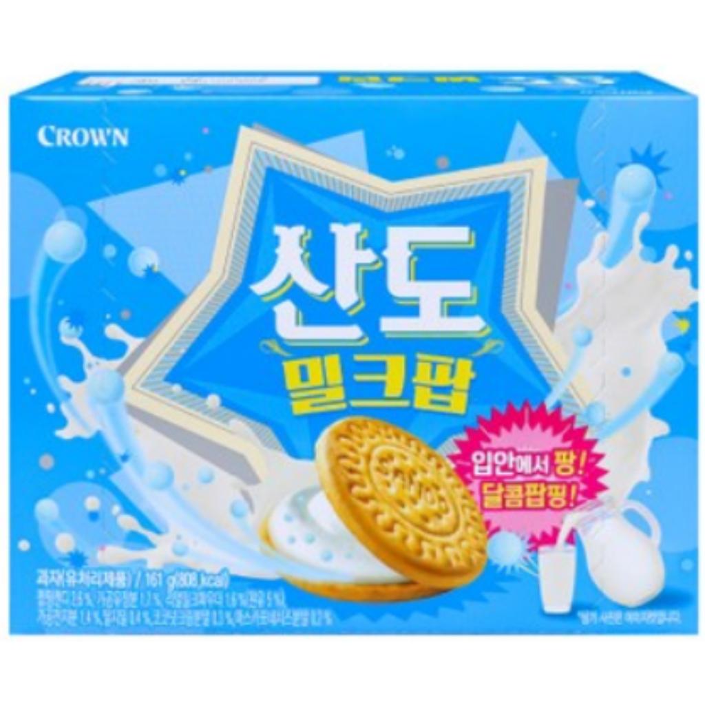 [Crwon] Sando Milk Pop & Berry Pop 161g