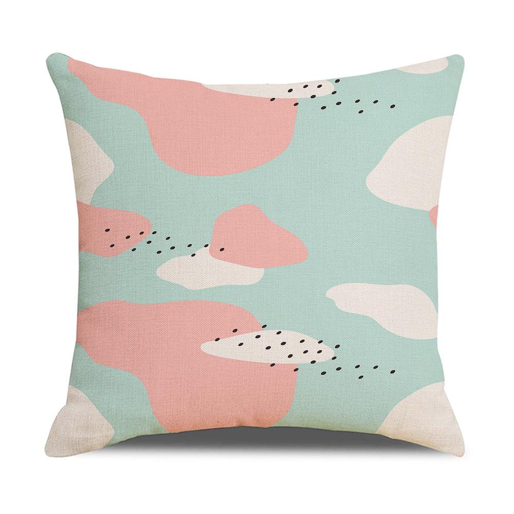 Modern Simple Geometric Abstract Illustration Linen Pillow Cover New Home Sofa Cushion Cover Cushion Cover