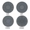 4/8Pcs Silicone Non-slip Car Water Cup Pad Creative Spider Web Mat For Bottle Holder Coaster Auto Interior Anti-skid Cup Holders