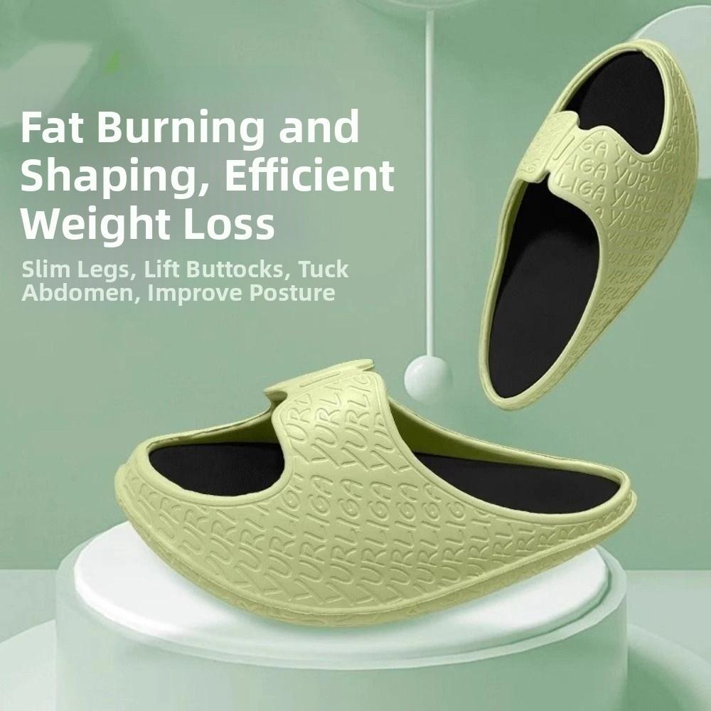 1 Pair Ankle Calf Stretching Sandals Rocking Rocking Slipper Body-shaping Slippers  Summer Season