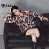 MO&Co. Women's Soft Leopard Print Knit Sweater
