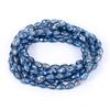 10 Colors 6x8mm Faceted Glass Beads Loose Craft Spacer Beads for DIY Jewelry Bracelet Necklace Earring Keychain Making Crafts