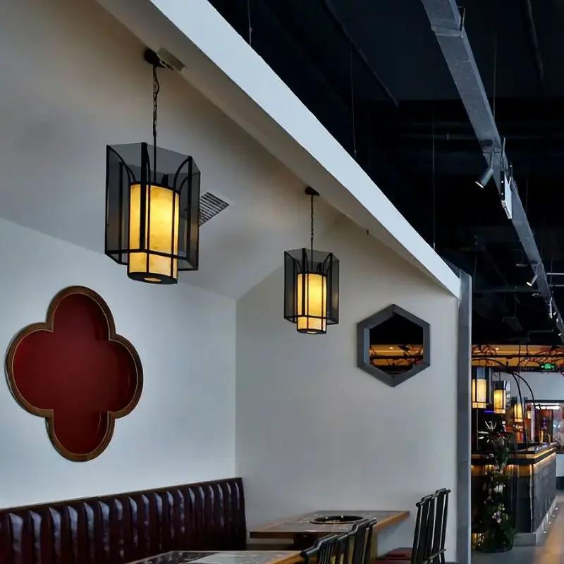 Light Luxury Creative Marble Glass Chandelier Home Living Room Corridor Decorative Lighting Fixtures Dining Room Hanging Lamp