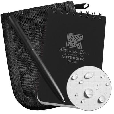 Rite in the Rain 3x5 Kit #735B [Svart & Svart]