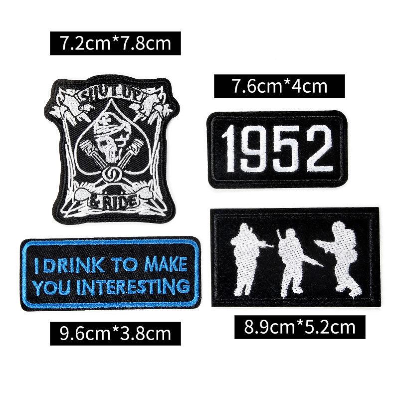 Badge Cloth Sticker Clothes Pants Patch Sticker Down Jacket Jeans Hole Repair Sticker Pattern Embroidery Sticker