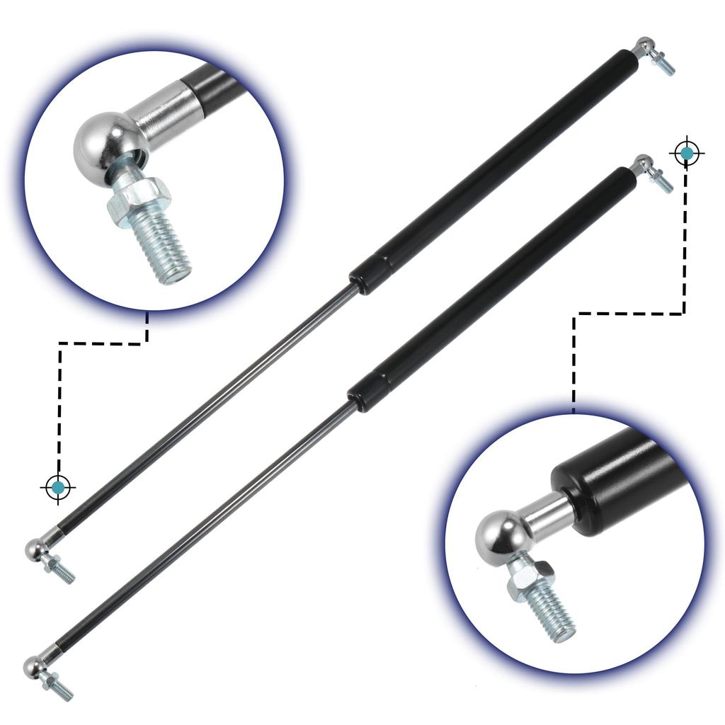 X AUTOHAUX Gas Damper, Gas Spring, Damper, Joint Gas Strut for Cars, Trailers, and Trucks, 630mm, 300N/31kg Load Capacity, 2 Pieces, Universal Fit