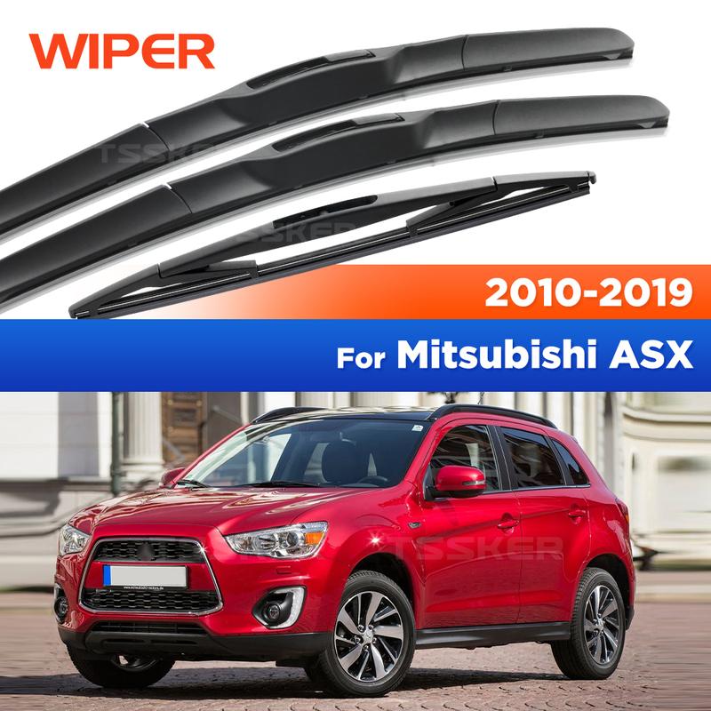 Front & Rear Wiper For Mitsubishi ASX 2010- 2011 2012 2013 2014 Wiper Front&Rear Wiper Blades Windshield 24"+21"+10"