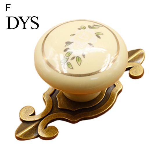 Drawer Knob Handle Thickening Comfortable Touch Round Ceramic Cabinet Cupboard Door for Furniture