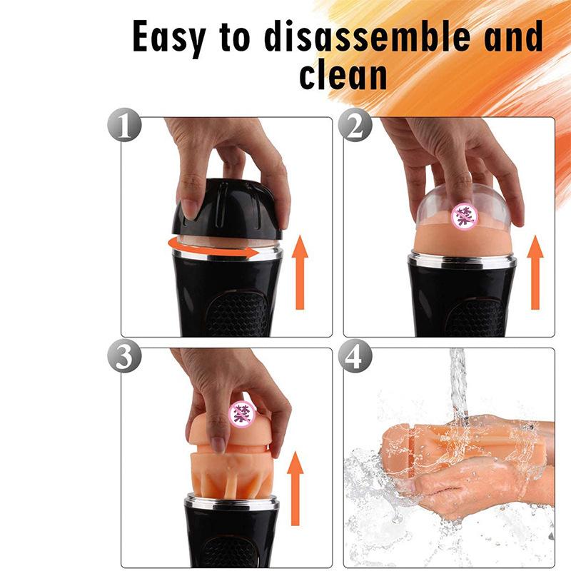 Large Size Male Masturbation Clip Suction Airplane Cup Vaginal Anal Sex Cup Adult Sex Toys