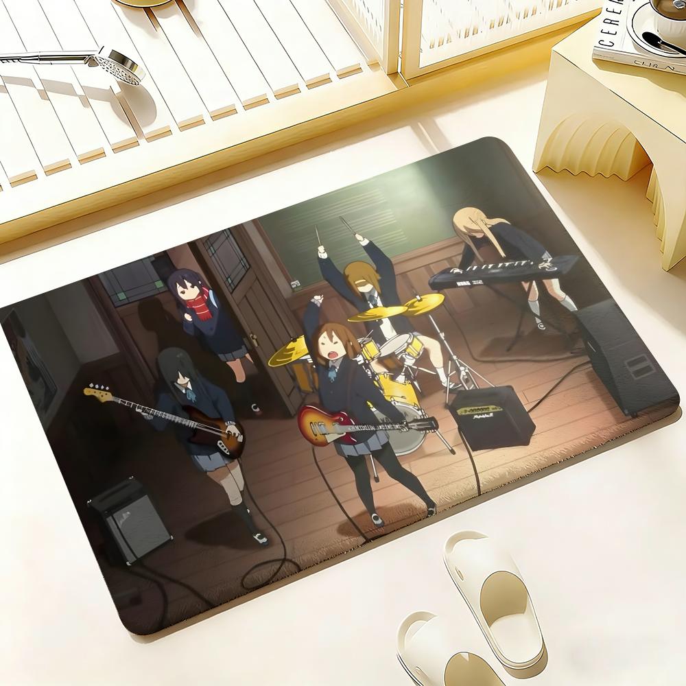 Anime K-K-On Floor Mat Bedroom Living Room Flannel Door Mat Non-Slip Home Decor