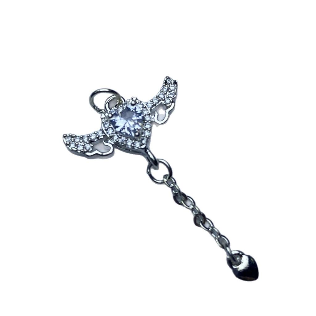 Diy Angel Wings Bail Pendant for Jewelry Making