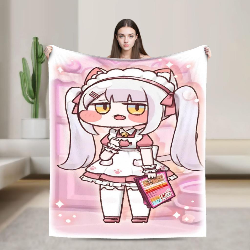 Плед из фланели с принтом Trickcals Go Anime, многофункциональный, супермягкий, для кровати, одеяло