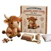 DIY Animal Sewing Crafts Set DIY Patchwork Animal Kits for Adults Beginner Precuts Florals Fabric Sewing Set