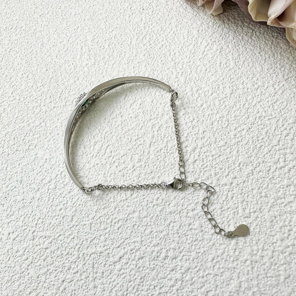 Vinregem Pass Test Diamonds 100% 925 Sterling Silber VVS1 Rundschliff D Farbe 6 MM 0,8 Karat Echte Moissanit-Armbänder Edler Schmuck für Frauen Geschenke