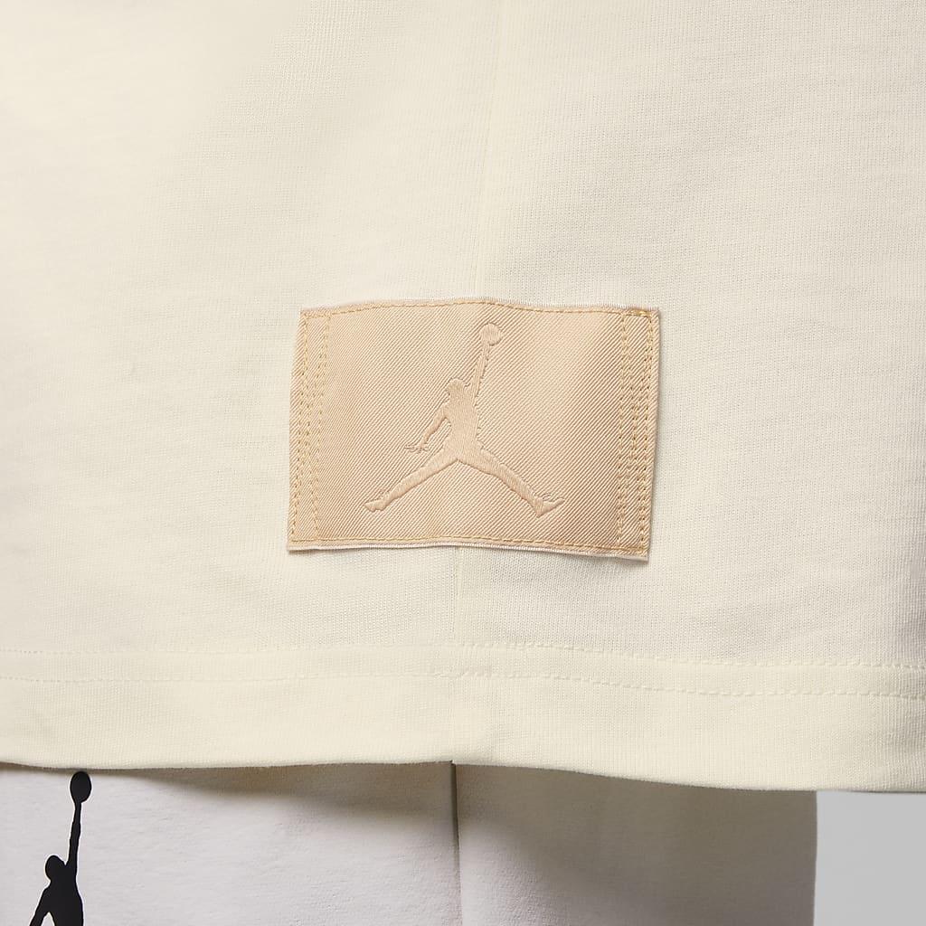 Jordan MJ Flight MVP Logo Print Casual Short Sleeve T-Shirt Kids Tops Coconut-Milk FV2829-113