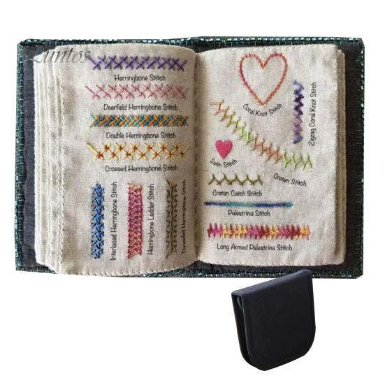 Embroidery Stitch Book DIY Stitch Book Beginners Adults Sewing Book Needlework Stitch Manual Gift for Sewing Embroidery Lovers