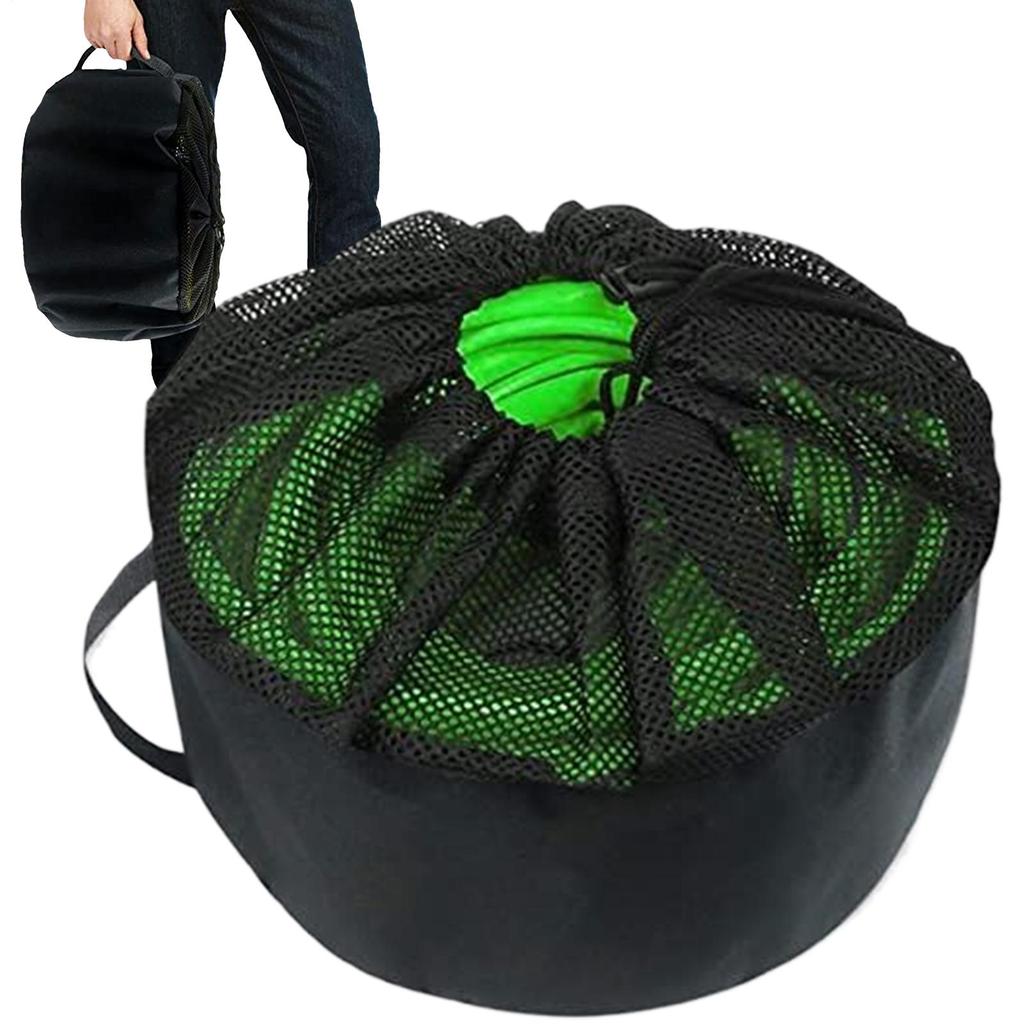 RV Water Hose Storage Bags Oxford Cloth Mobile Trailer Water Pipes Mesh Top Carrier Bag Foldable Garden Irrigation Organizer