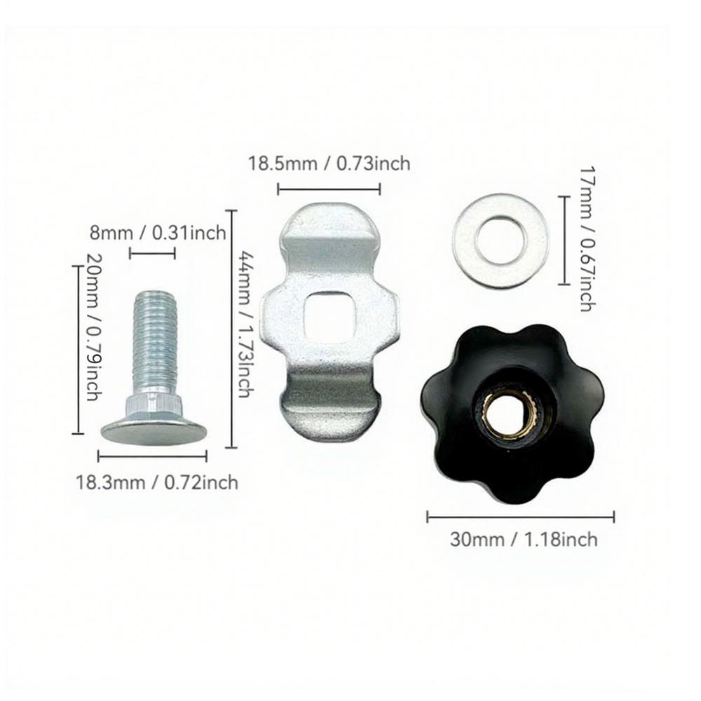 L Track Stud Lug Threaded Stud Nut Fitting Tie Down Ergonomic Rail Part Replacement Accessories For Trucks Car Garage Airplane