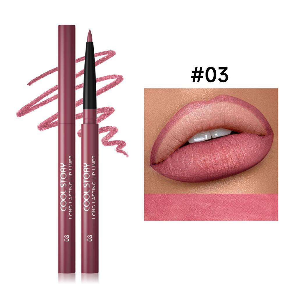 Langanhaltender wasserfester matter Lipliner, feuchtigkeitsspendendes, nicht klebriges Lippen-Make-up, konturiert die Lippen, 8 Farbtöne erhältlich, Lippenstift-Ersatz