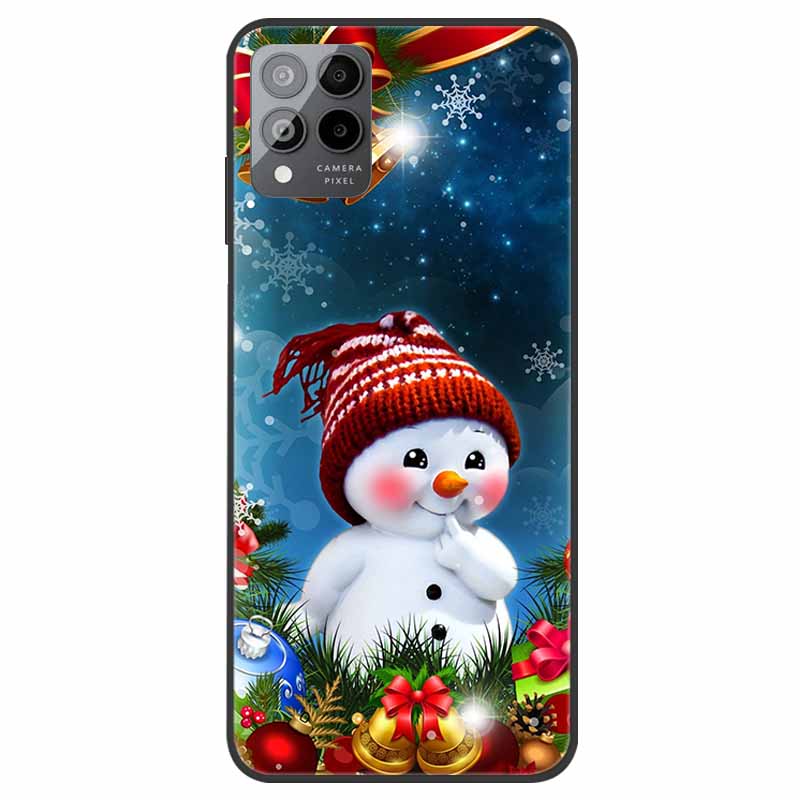 For T-Mobile REVVL 6 5G Case Christmas Soft Silicone TPU Phone Back Cover Case for T-Mobile Revvl 6 Pro 5G Santa Claus Elk Funda