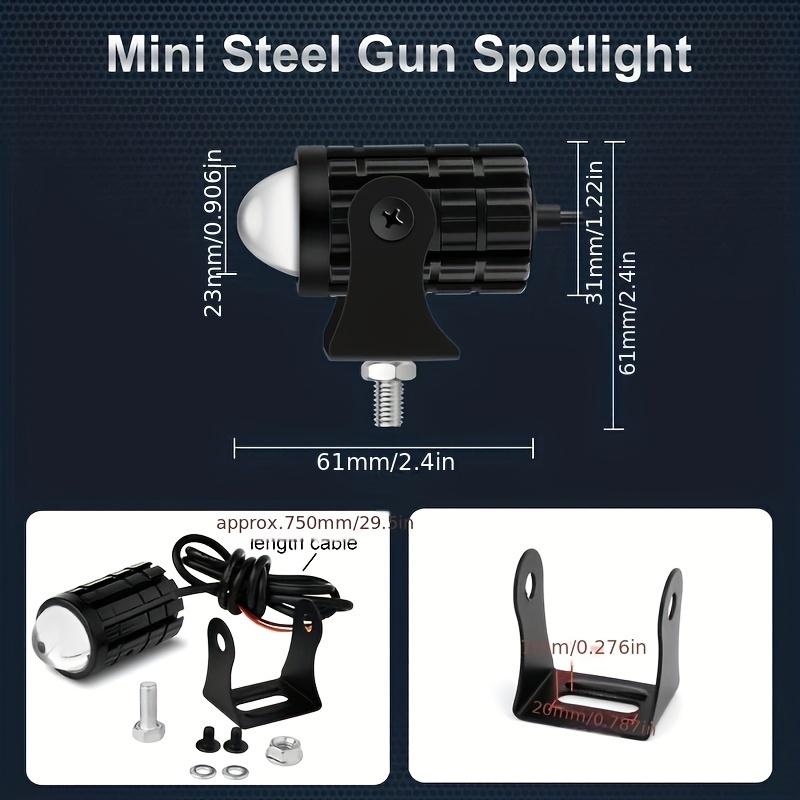 1pcs Mini Driving Light LED Projector Lens Motorcycle Headlight ATV Scooter for Auxiliary Spotlight Lamp