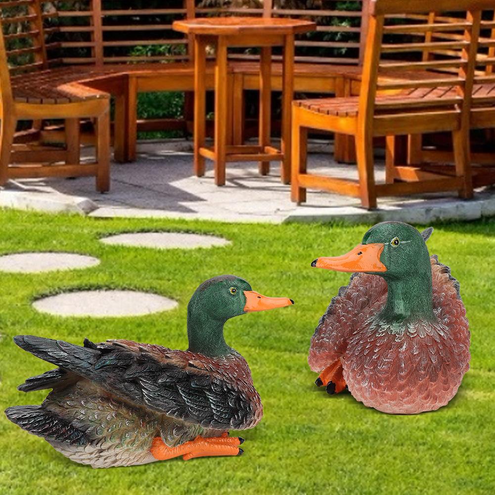 Simulation Duck Statue Animal Mold Decoration Resin Crafts Gardening Courtyard Decoration