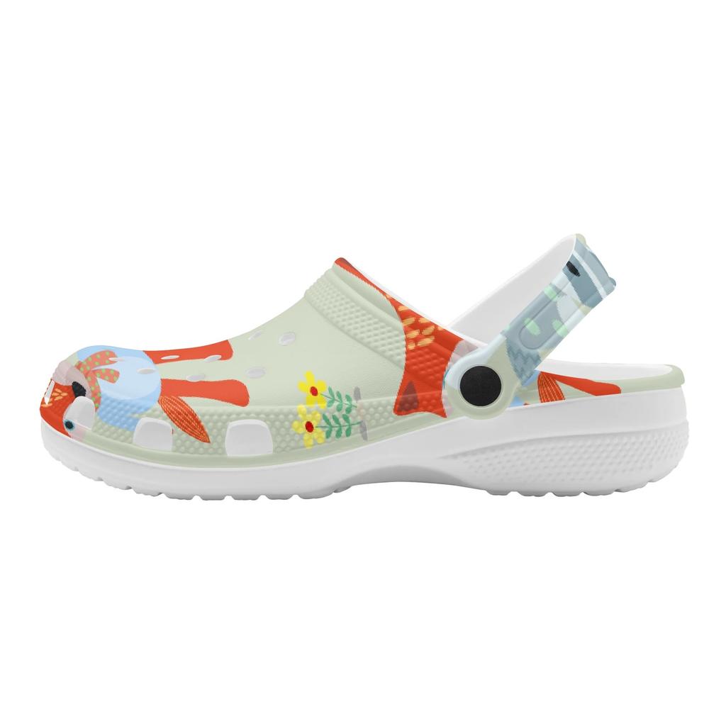 Pattern Printed EVA Clogs for Women Men Quick Dry Lightweight Easy Slip On Casual Shoes Soft Summer Sandals Soft Daily Wear