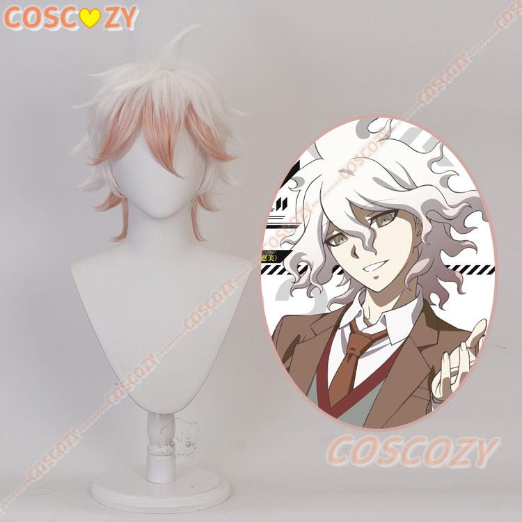 Anime Super Danganronpa 2 Nagito Komaeda Cosplay Kostuums Jas Pruik Halloween Kostuum Anime Figuur Kleding Pak M