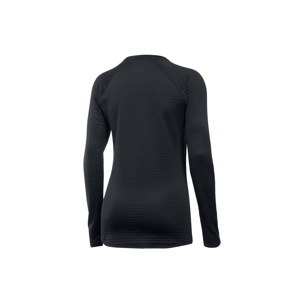 Under Armour Solid Color Crew Neck Pullover Raglan Long Sleeve T-Shirt Women Tops Black 1280941-001