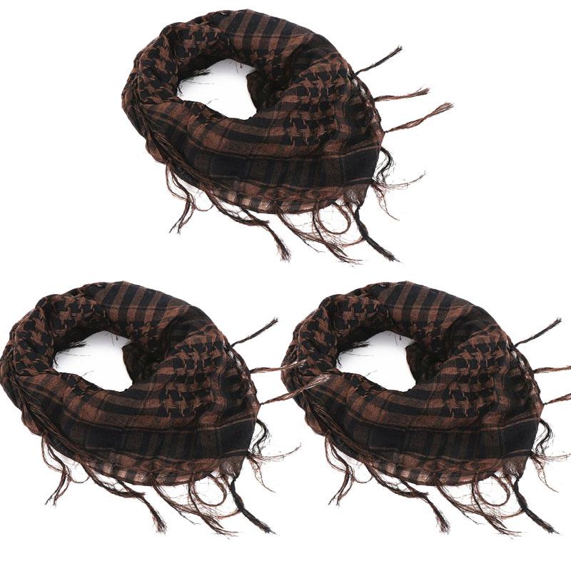 135Pcs 100X100Cm Outdoor Hiking Scarf Military Arab Tactical Desert Scarf Army Headwear Tassel T Universal Bandana Scarf Mask