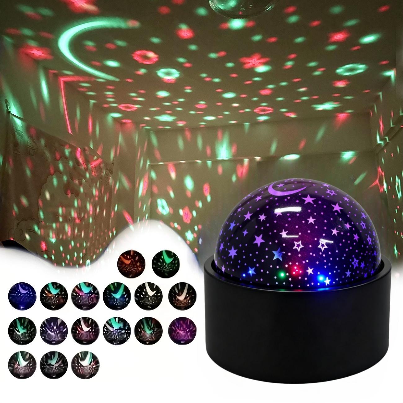 

RGB Night Lights LED Projector Light Starry Moon Galaxy Projection Lamp 5V USB for Kids Present Christmas Gift Room Decorations No remote