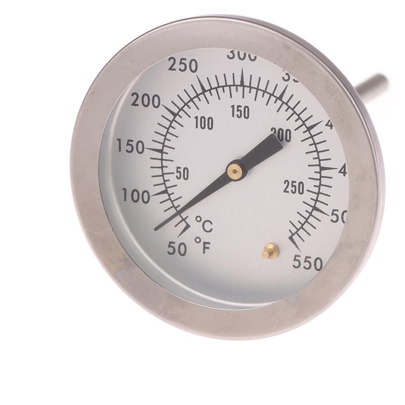 Stainless Steel Bbq Bimetal Thermometer Meter Bbq Food Cooking Meat Gauge Kitchen Professional Tools Accessory 0-500℃