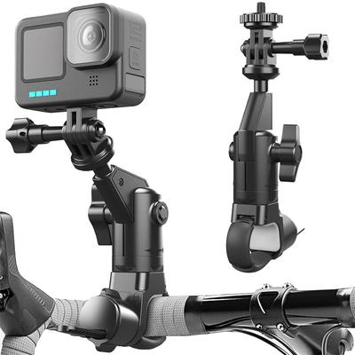 Motorrad Fahrradhalter 360 Drehbarer Lenkerhalterungsbügel Für Insta 360 X2 X3 X4 Go Pro 12 11 10 Dji