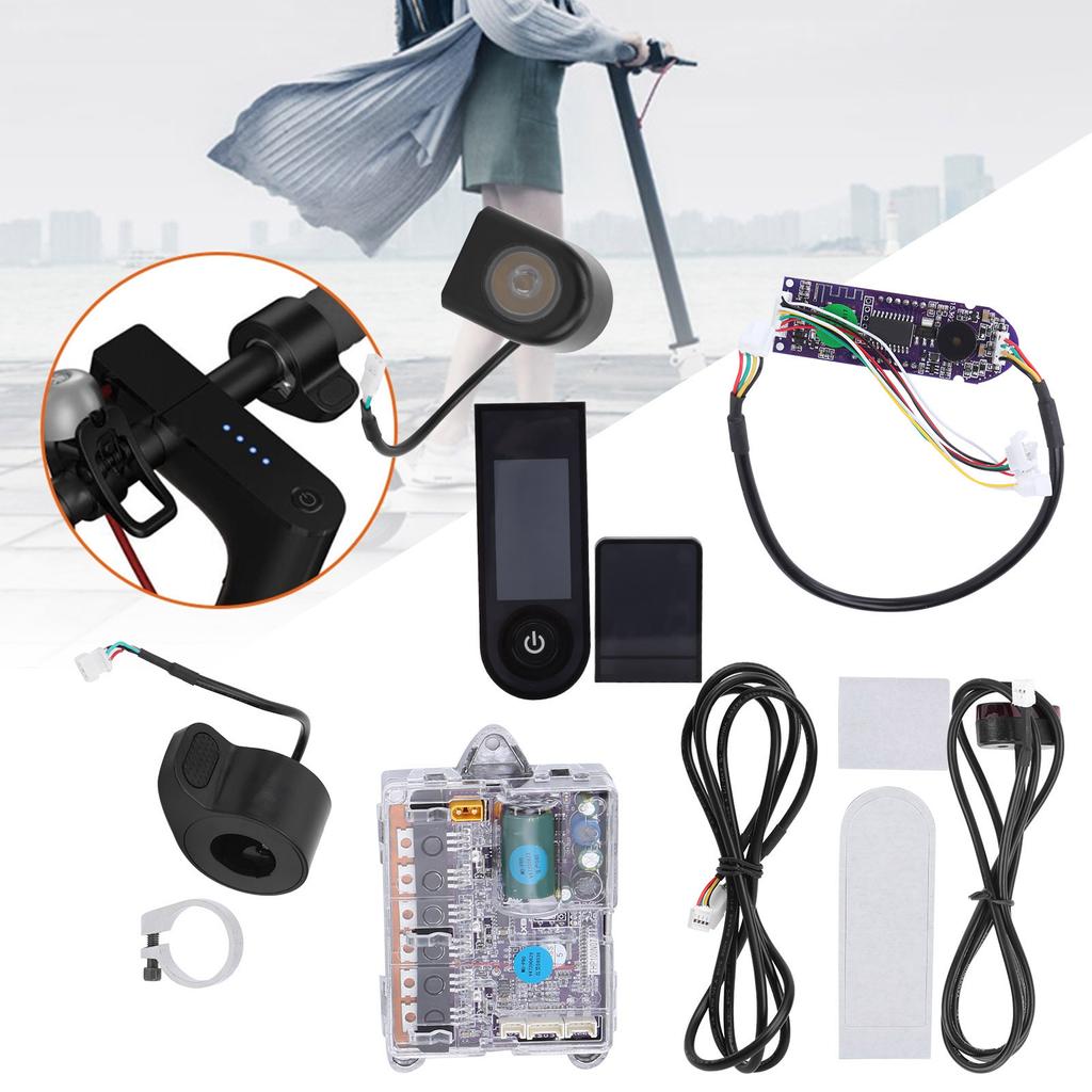 Kit de Placa Controlador de Patinete Eléctrico Skateboard Pantalla Digital Placa Base Luz Trasera para XIAOMI