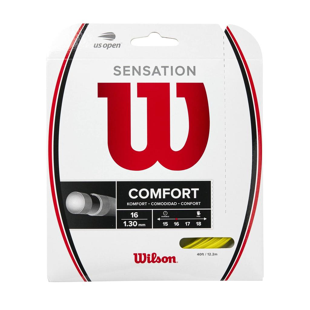 Wilson SENSATION YELLOW 16 WR830890116 tennis string yellow